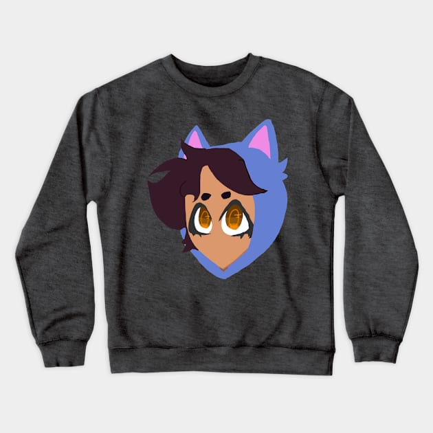 Cat Luz Crewneck Sweatshirt by WillowTheCat-